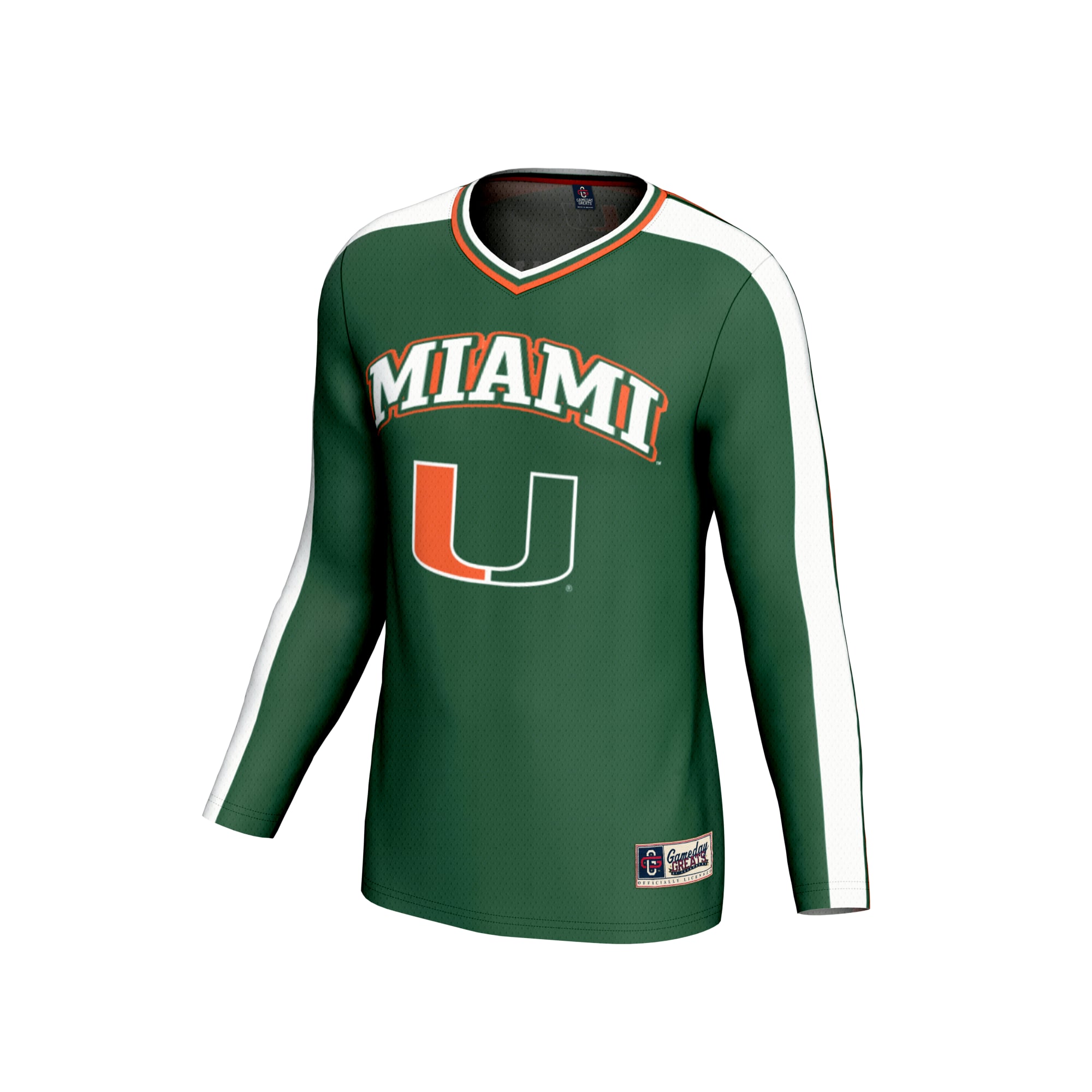 Miami Hurricanes GameDay Greats Youth NIL Pick-A-Player Collegiate Women's Volleyball Lightweight Fashion Jersey - Green