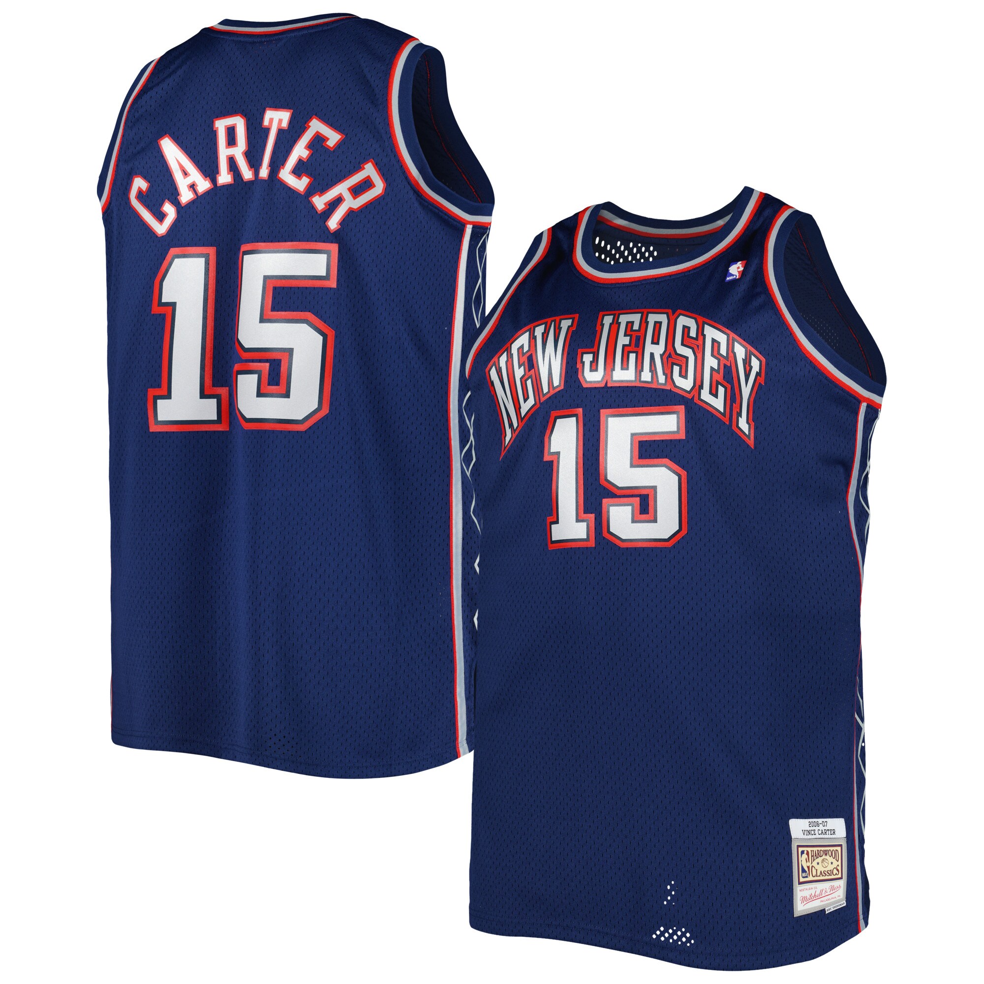 [DDG] Vince Carter New Jersey Nets Big & Tall Hardwood Classics 2006/07 Swingman Jersey - Navy