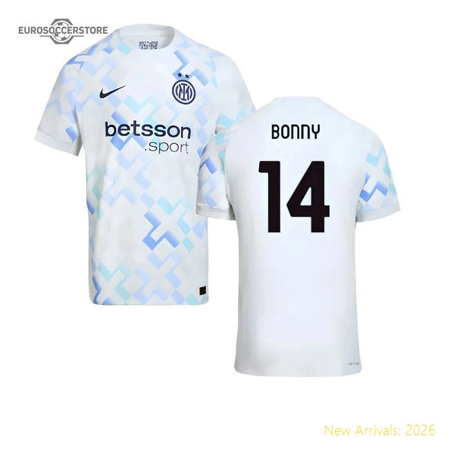 2025-2026 Inter Milan Away Jersey Soccer Shirt (Bonny 14)