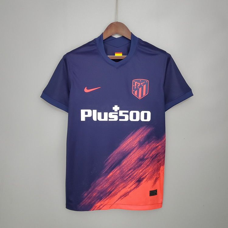 Official Atletico Madrid 21-22 Away Navy Soccer Jersey Football Shirt