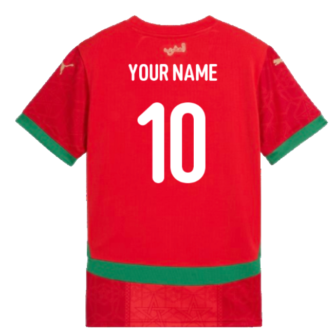 Morocco Home Kit 2024-2025 Fan Wear Jersey For Match Days