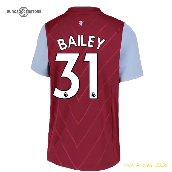 Authentic 2022-2023 Aston Villa Home Shirt (kids) (bailey 31)