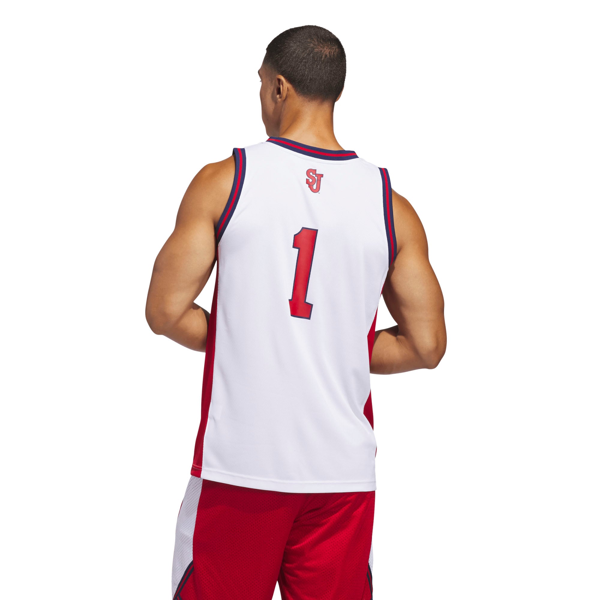[DDG] St. John's Red Storm Home Replica Basketball Jersey - White