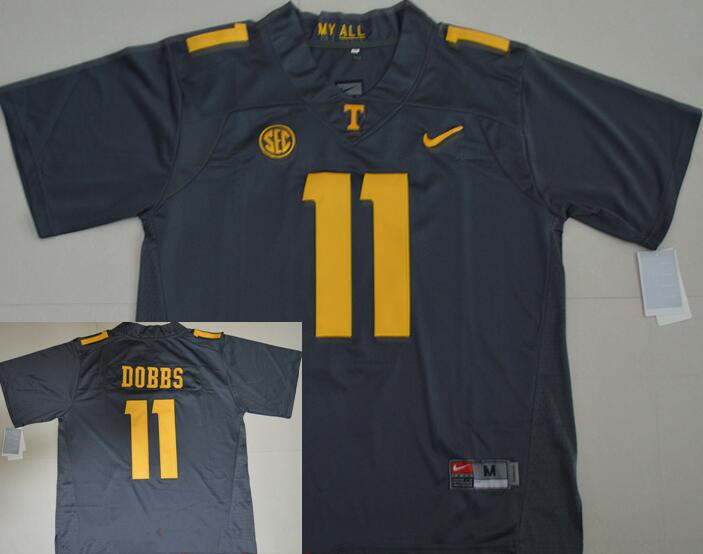 Men's None Gray 2024 moisture wicking Joshua Dobbs #11 official