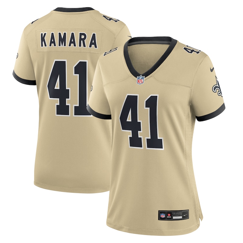 None Alvin Kamara NO Saints Timeless Official Jersey Game Day Wear