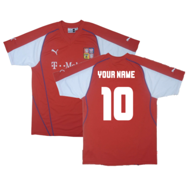 Czech Republic 2003-04 Home Shirt ((Excellent) L) (Your Name)