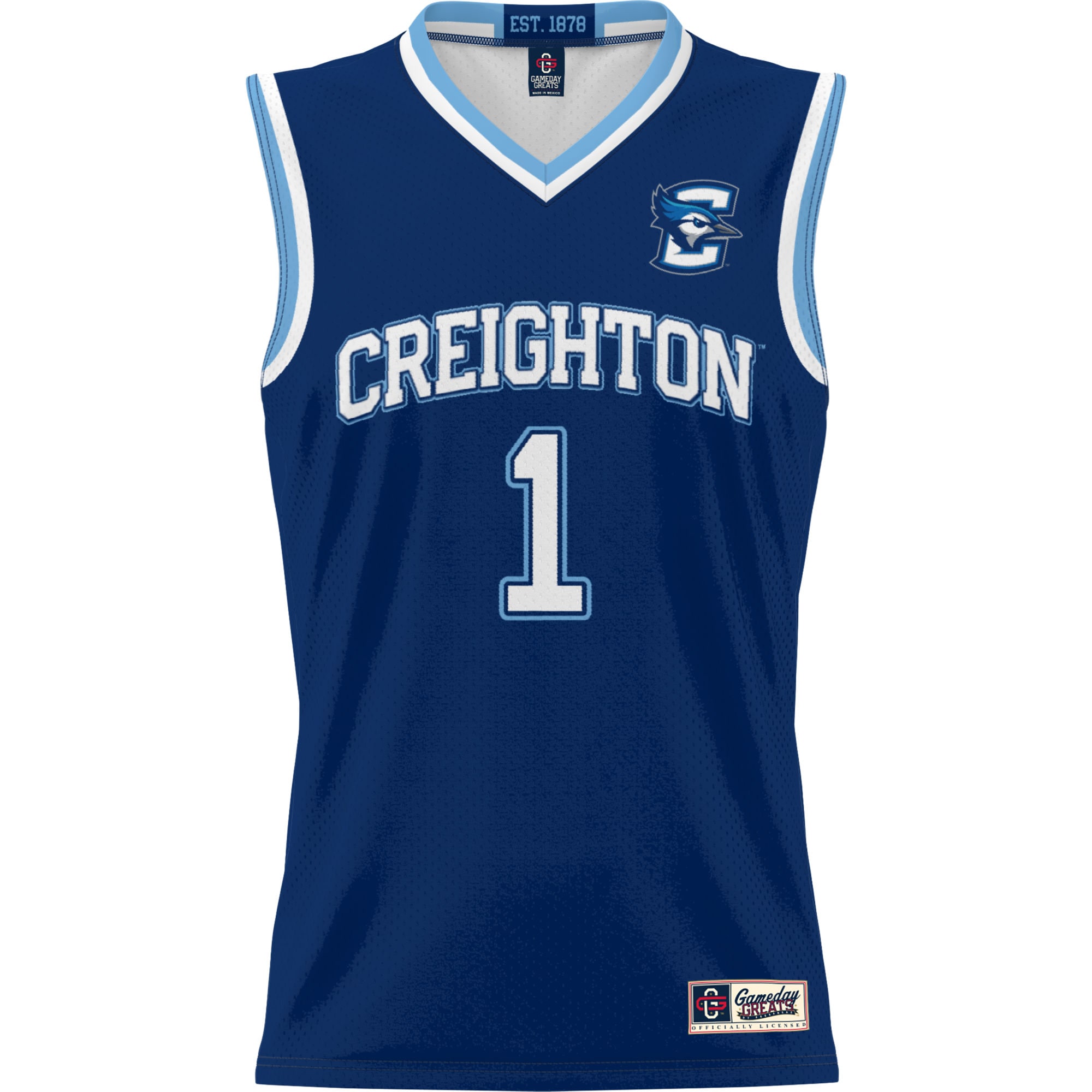 [DDG] Creighton Bluejays GameDay Greats Unisex Lightweight Basketball Jersey - Blue