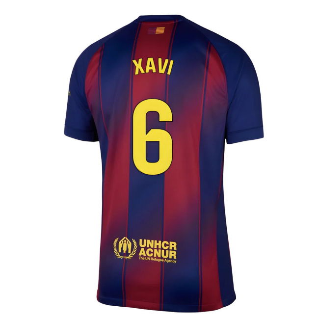 2025-2026 Barcelona Home Football Shirt (Xavi 6) Lightweight
