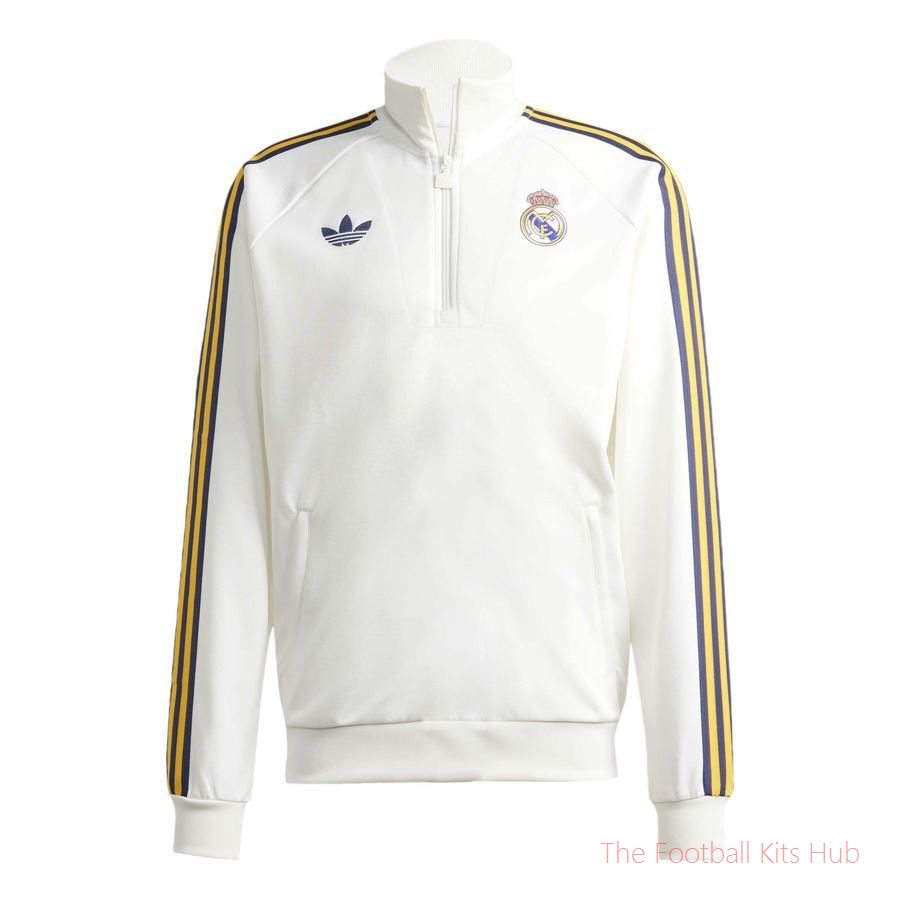 Real Madrid Track Top OG Half Zip - White