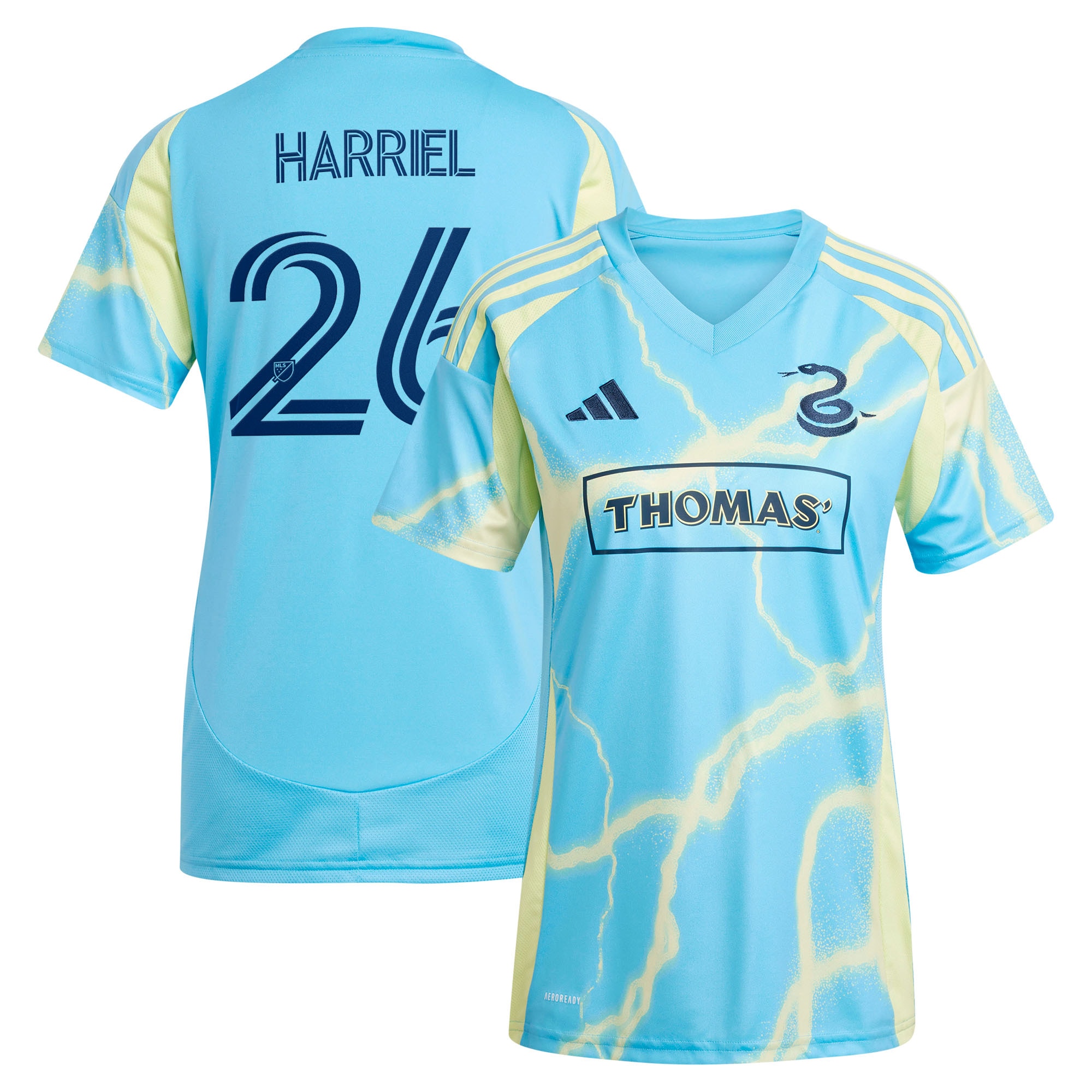 [JED] Nathan Harriel Philadelphia Union Women's 2025 The Voltage Kit Replica Jersey - Blue