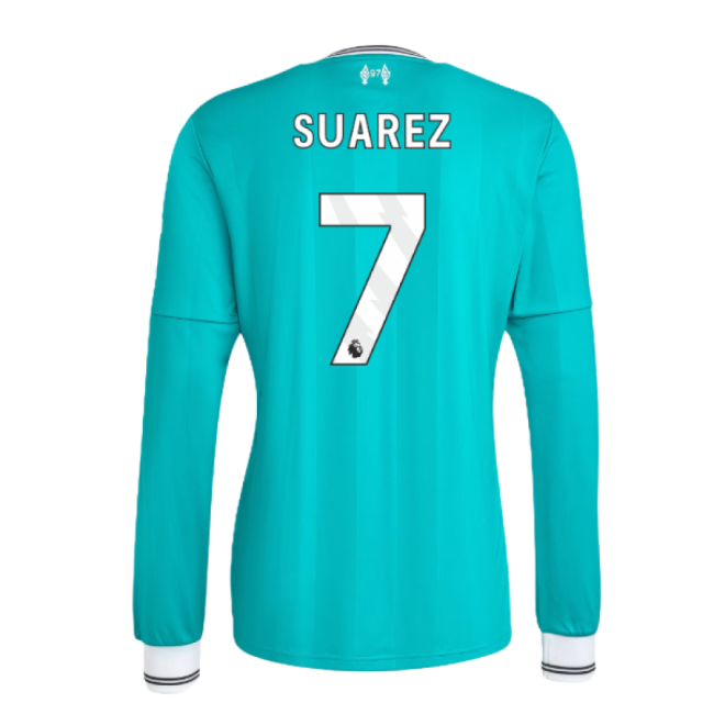 2025-2026 Liverpool Long Sleeve Third Shirt (Suarez 7) (Limited Edi...
