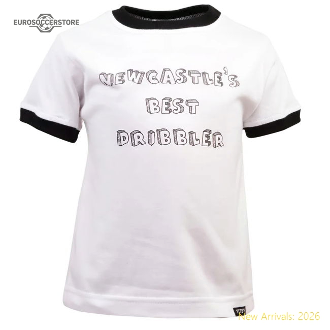 Kids Newcastle's Best Dribbler - White/Black Ringer