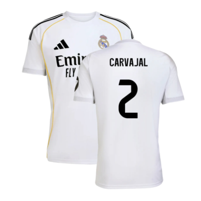 2025-2026 Real Madrid Home Kit (carvajal 2) - Supporter Edition