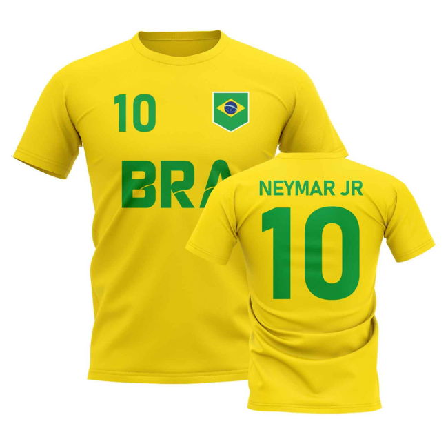Quality Neymar Jr Country Code Hero T-Shirt (Yellow) Professional