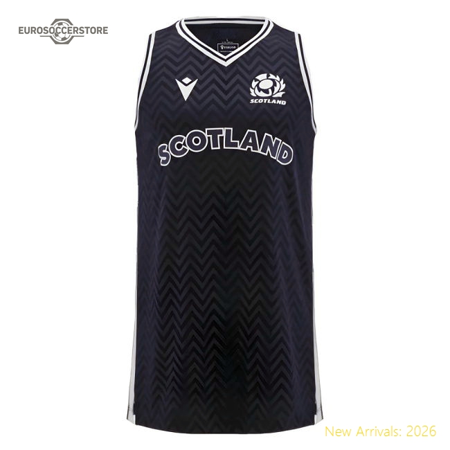 2024-2025 Scotland Rugby Basketball Singlet (Navy) - Kids