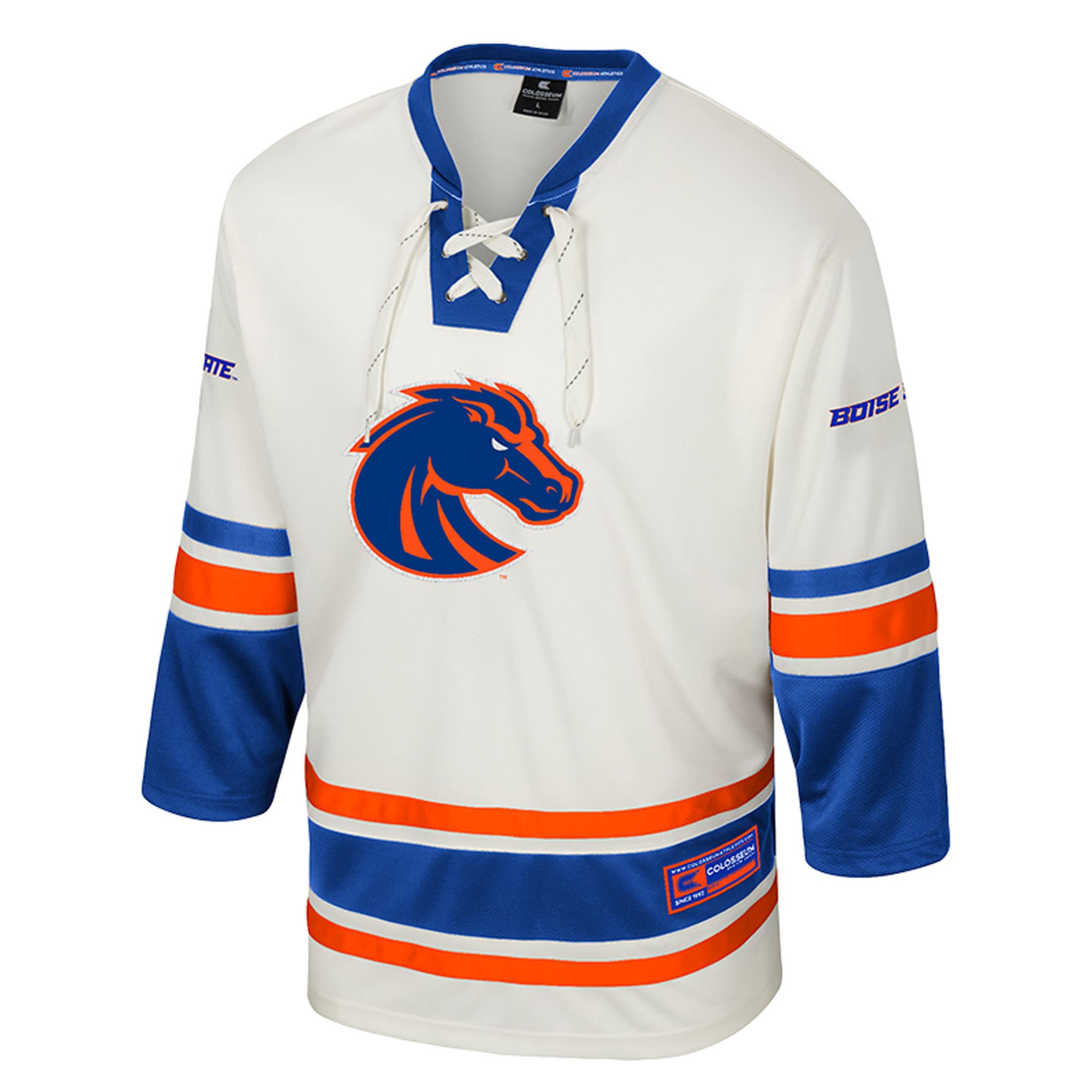 [DDG] Boise State Broncos Colosseum Puck Proud Fashion Hockey Jersey - Cream