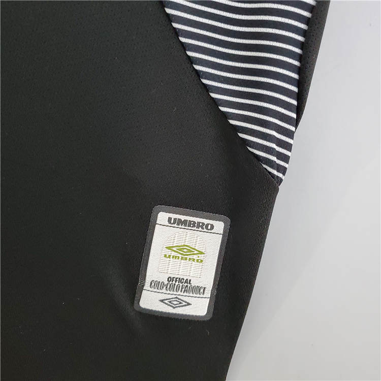 Colo-Colo Retro Soccer Jersey 2006 Black Away Football Shirt -