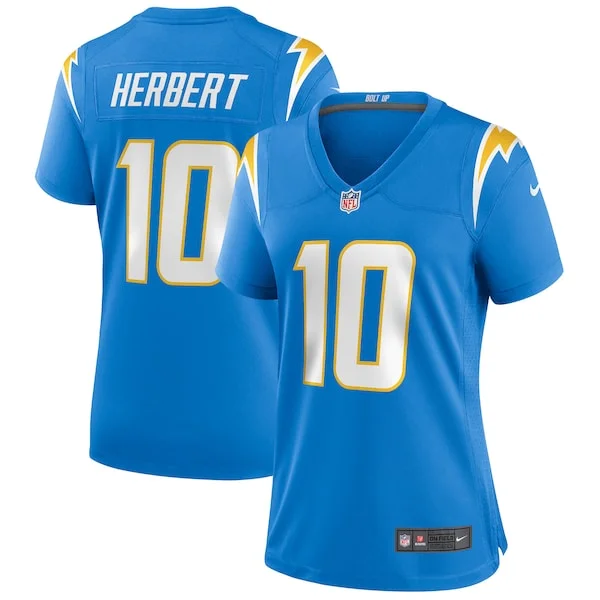 None Justin Herbert Game Jersey - Blue | NFL Player Jersey | NFL Footb