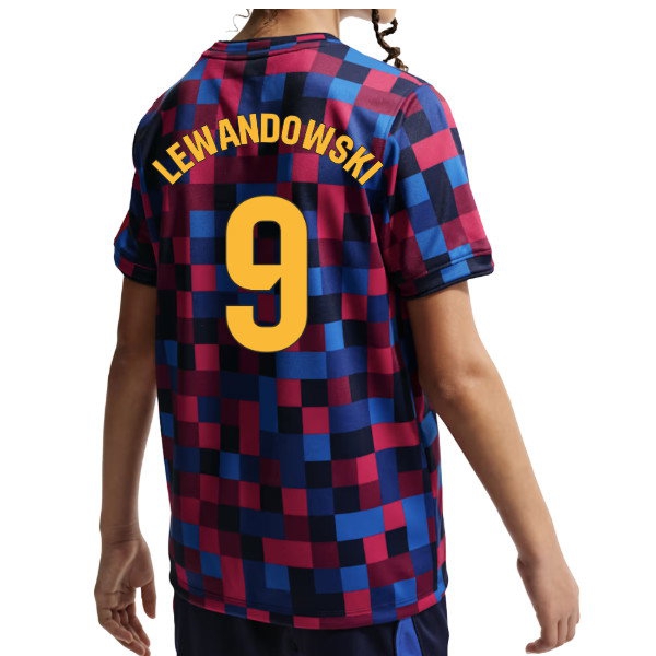 [DDJ] 2026-2027 Barcelona Pre Match Shirt (Kids) (Lewandowski 9)