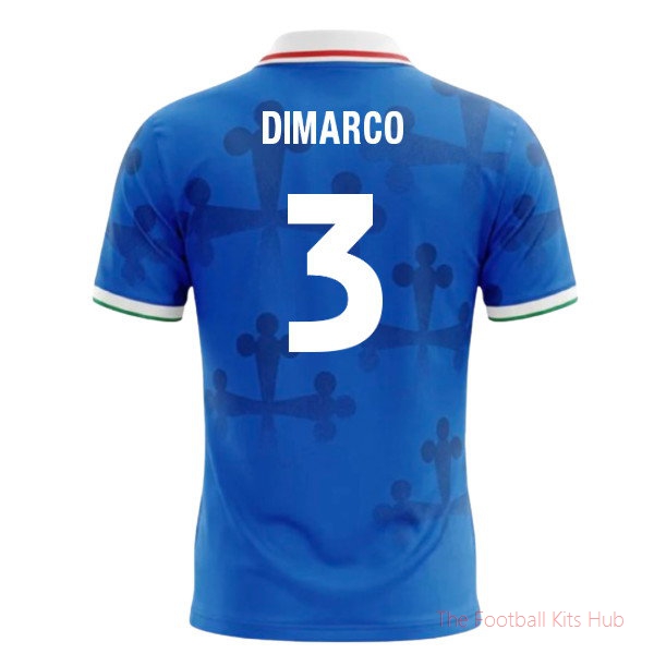 Premium Matchday Italy World Cup Football Shirt (Dimarco 3)