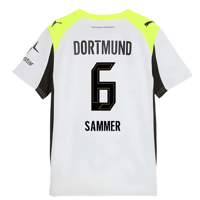 Die-hard Dortmund Borussia Dortmund Away Shirt Kids Sammer #6 Offi...