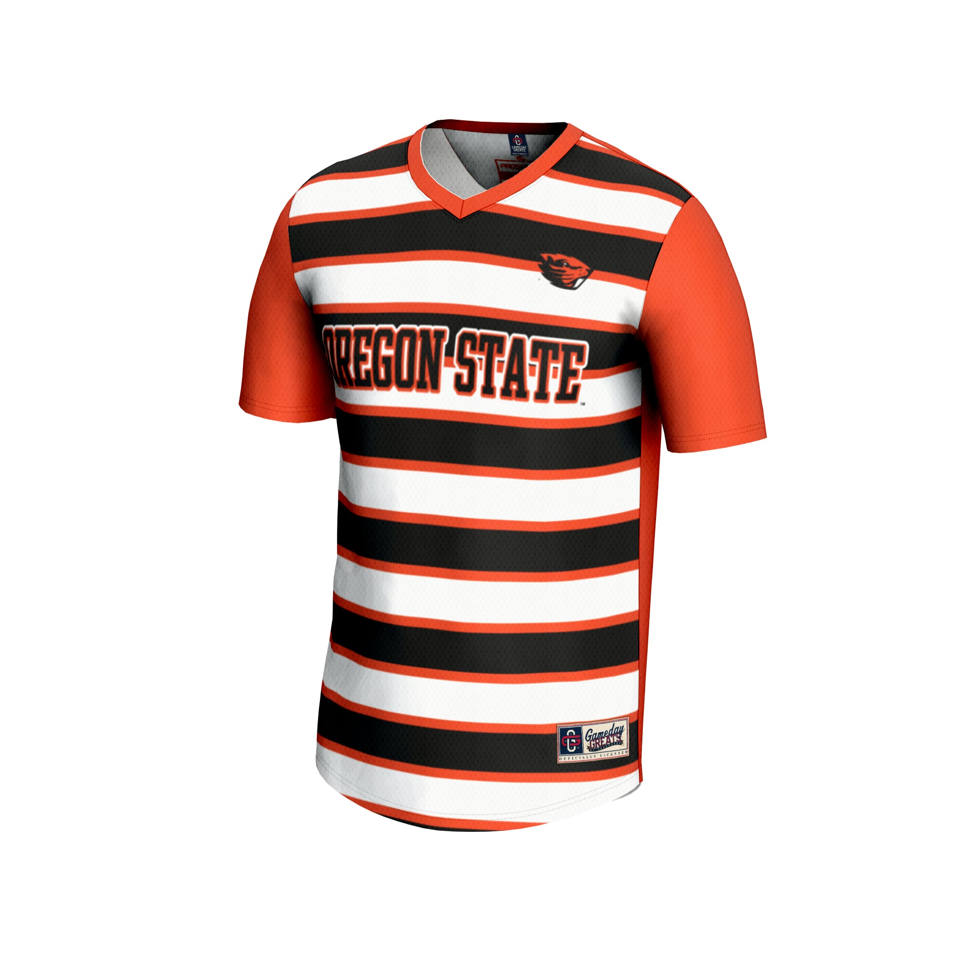 #1 Oregon State Beavers GameDay Greats Unisex Lightweight Soccer Fashion Jersey - Orange