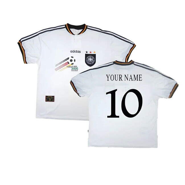 And Value For Money Germany 1996-98 Home Shirt ((Excellent) S) (Your Name) Slim Fitting