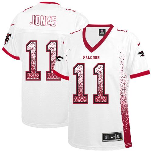 NFL A F Falcons #11 Julio Jones White Elite Jersey - Authentic Quality