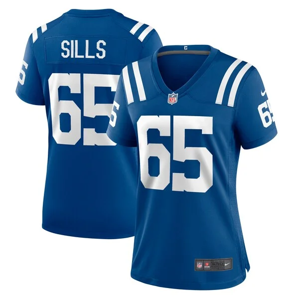 None Josh Sills Game Jersey - Royal | NFL Player Jersey | NFL Football