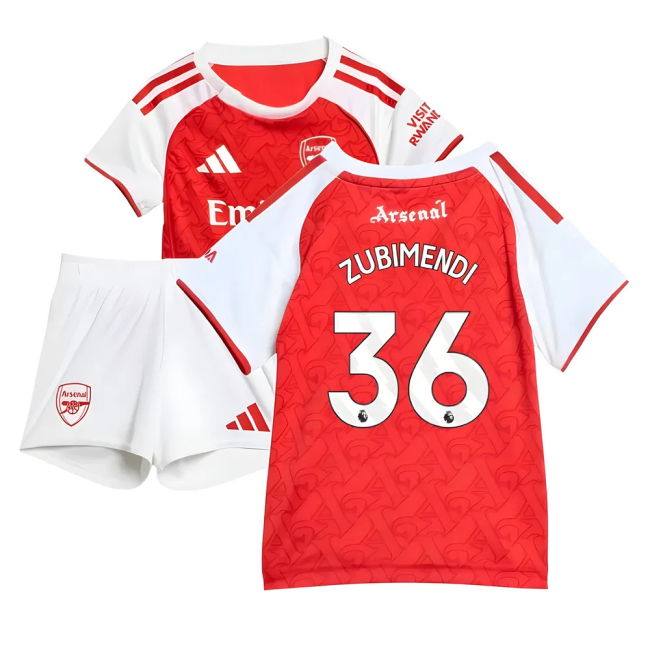 Arsenal 2025-20 Home Football Kit Zubimendi 36 Men L S M_264