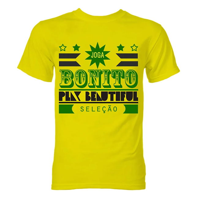 Player Brazil Joga Bonito T-Shirt (Yellow) Replica Match