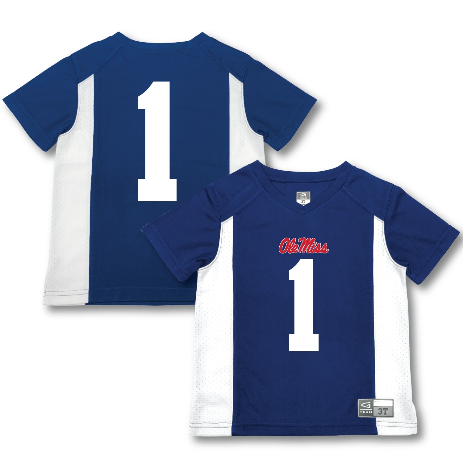 [NJP] Ole Miss Rebels Garb Toddler Football Jersey - Blue