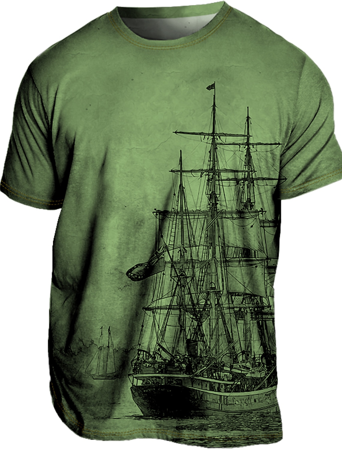 Men's Plus Size T shirt Tee Big and Tall Graphic Crew Neck Print Short