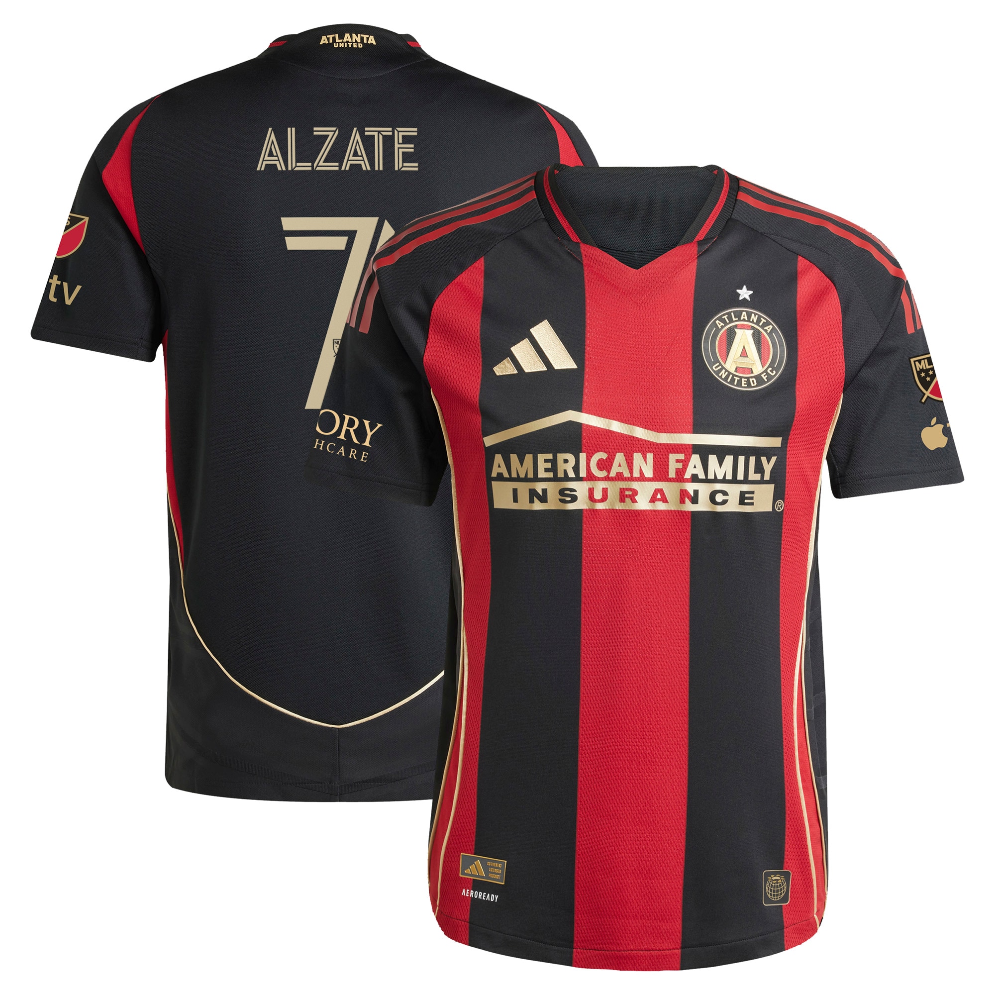 [JED] Steven Alzate Atlanta United FC 2025 The Connector On-Field Authentic Jersey - Black