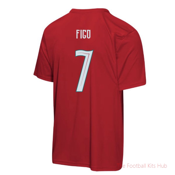 Portugal 2026 T-Shirt Figo #7 Youth Football Kit - Soccer Jersey