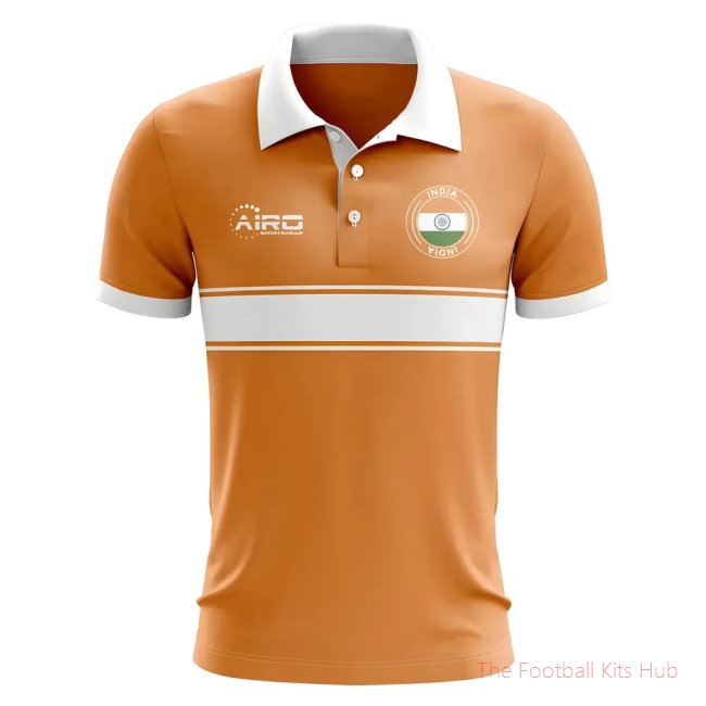 India Concept Stripe Polo Shirt (Orange)
