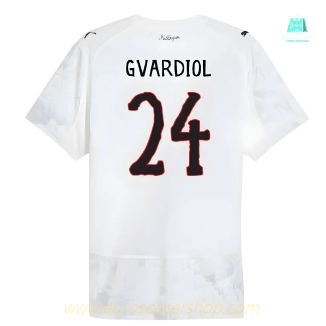 2025-2026 KIDSUPER x Manchester City CWC Authentic Shirt (White) (Gvardiol 24)