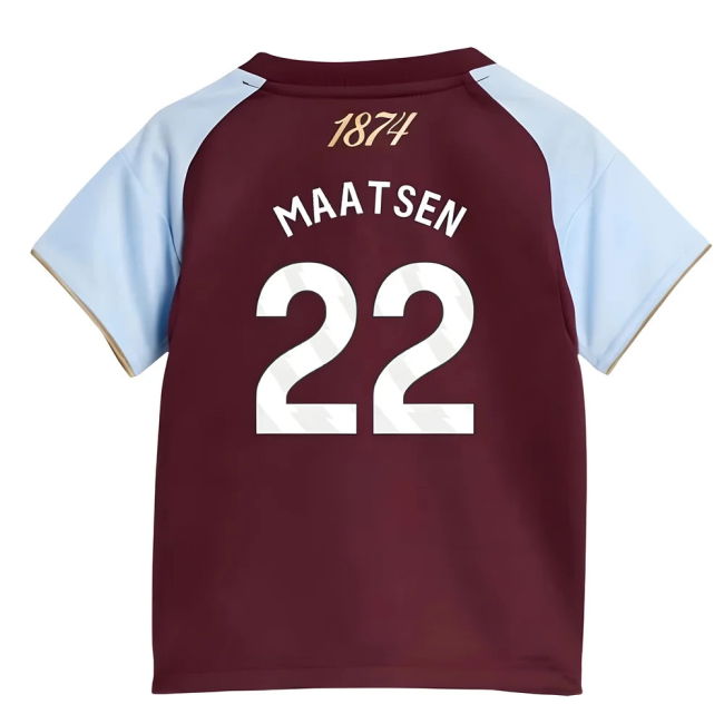 Replica 2025-2026 Aston Villa Home With Retro Design - True To Size