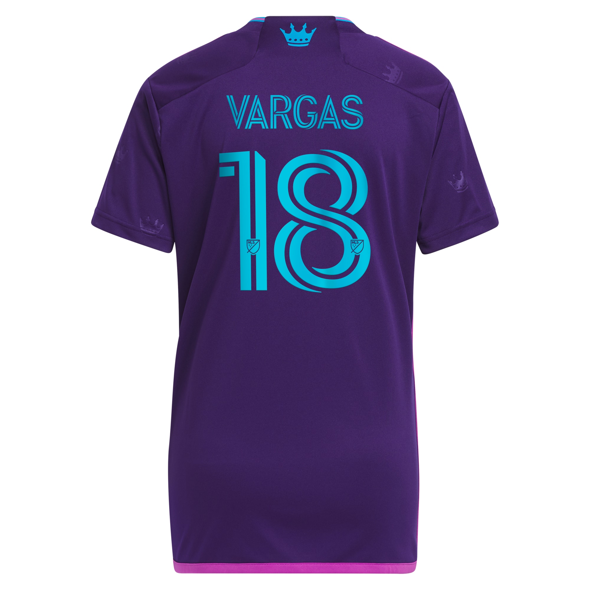 [LK] Kerwin Vargas Charlotte FC Women's 2023 Crown Jewel Kit Replica Player Jersey - Purple