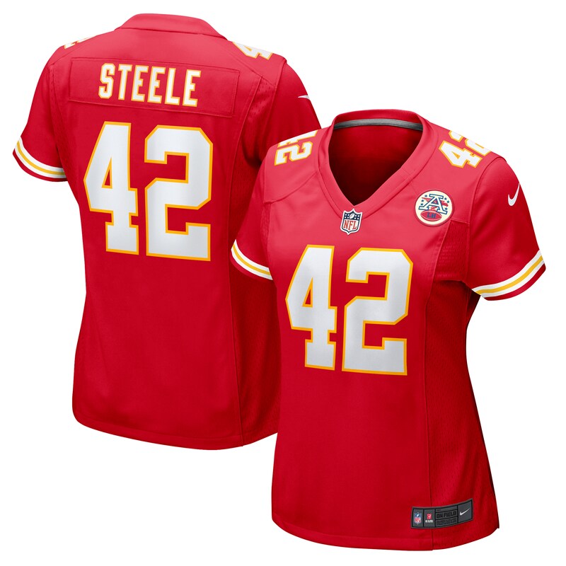 None Carson Steele Fan Favorite KC Chiefs Durable Jersey for NFL Fans