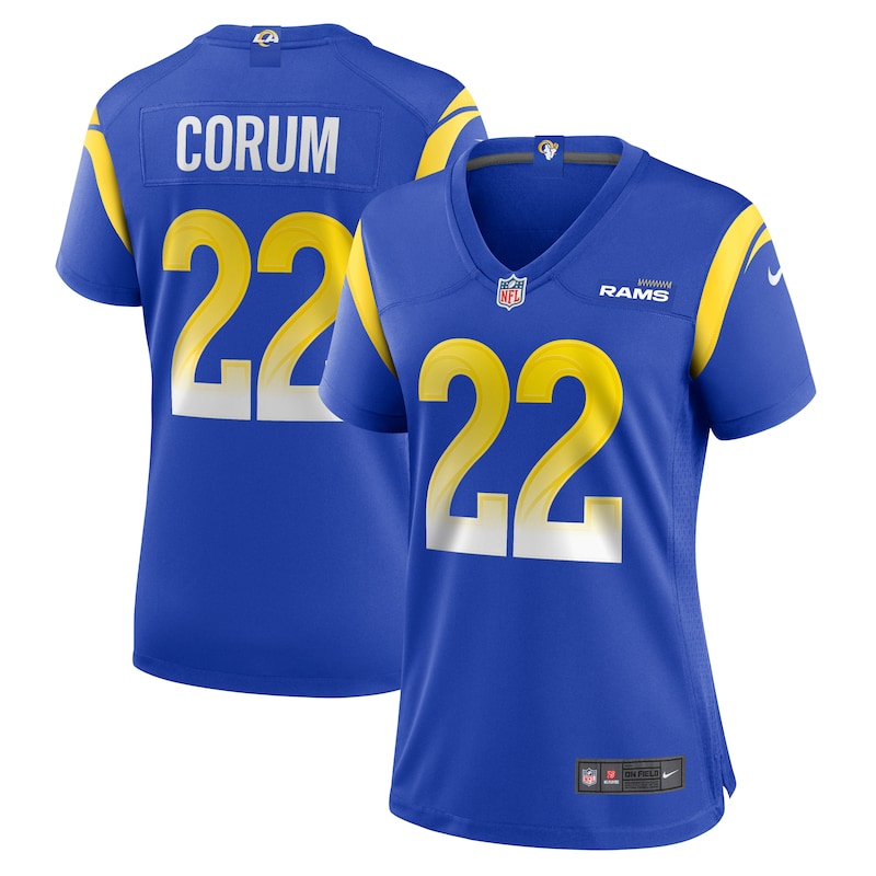 None Blake Corum Los Angeles Rams Championship Contender Game Jersey