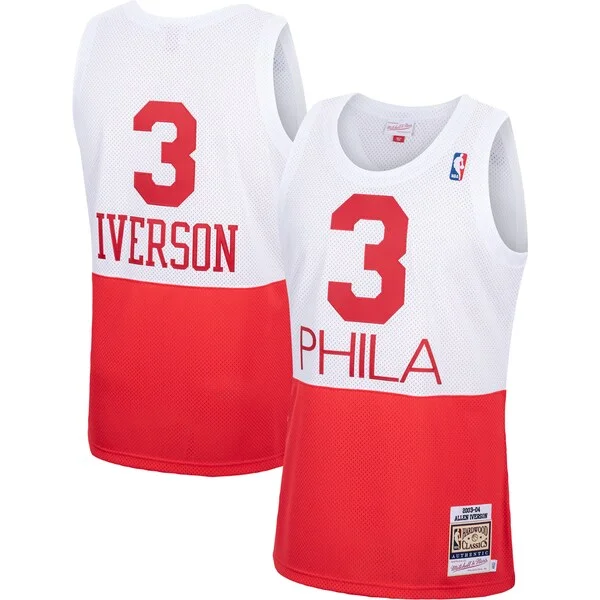 Allen Iverson PHI Authentic Jersey - modern Basketball - Red