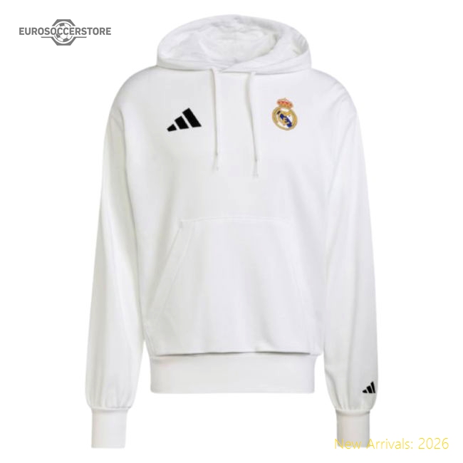 Official Professional-Grade 2025-2026 Real Madrid Marvel Hoody (White)