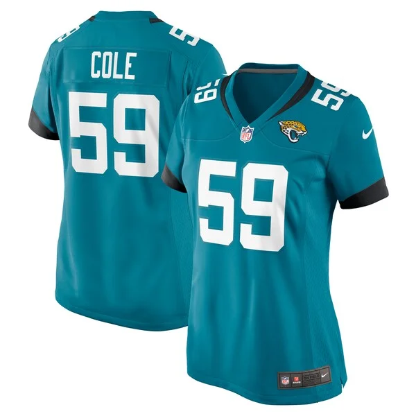 None Myles Cole Game Jersey - Teal | NFL Player Jersey | NFL Football