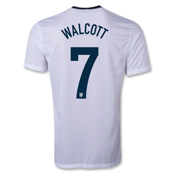Elite Series 2013 England 7 WALCOTT Home White Jersey Shirt