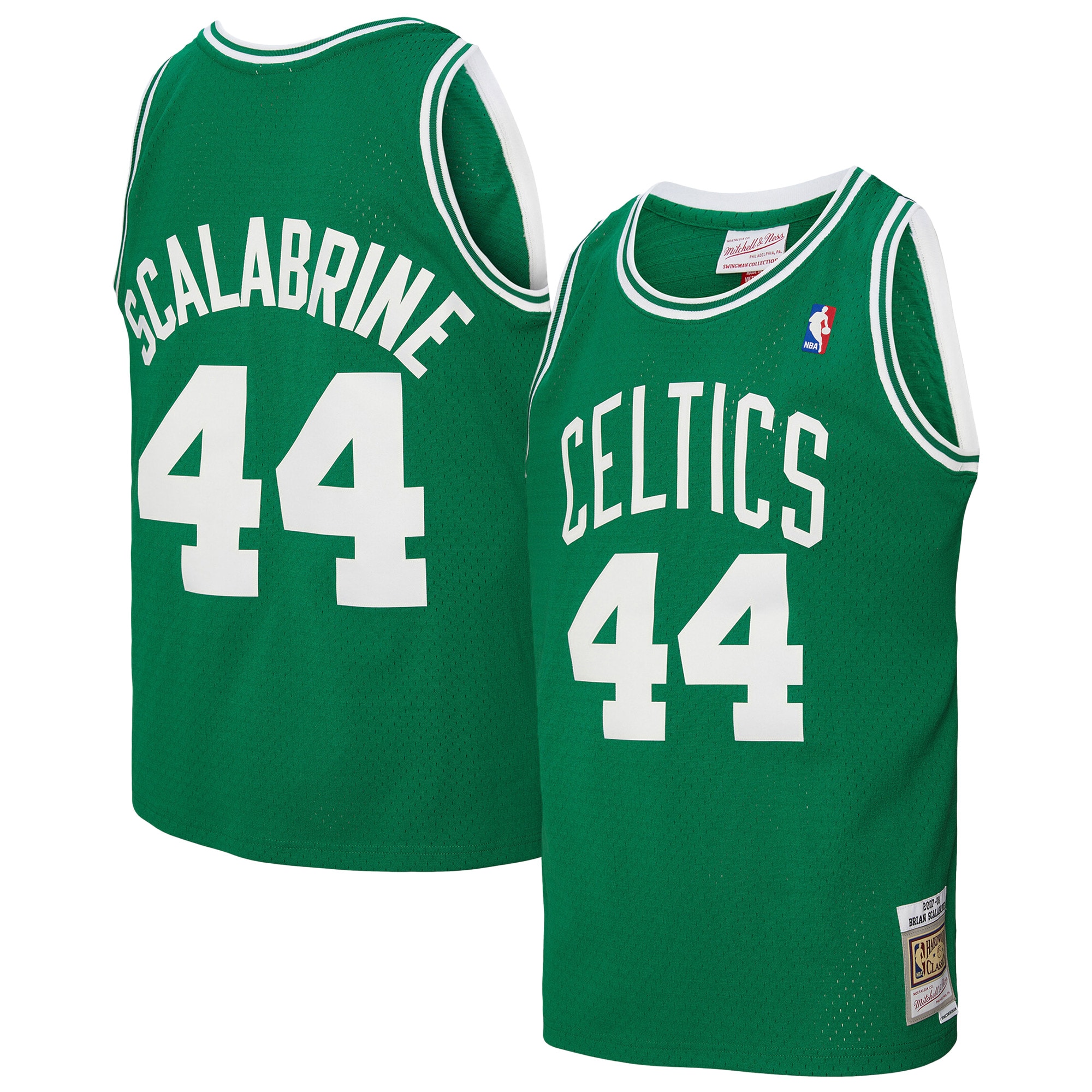 [SJH] Women's Brian Scalabrine Boston Celtics 2007/08 Hardwood Classics Swingman Jersey - Kelly Green