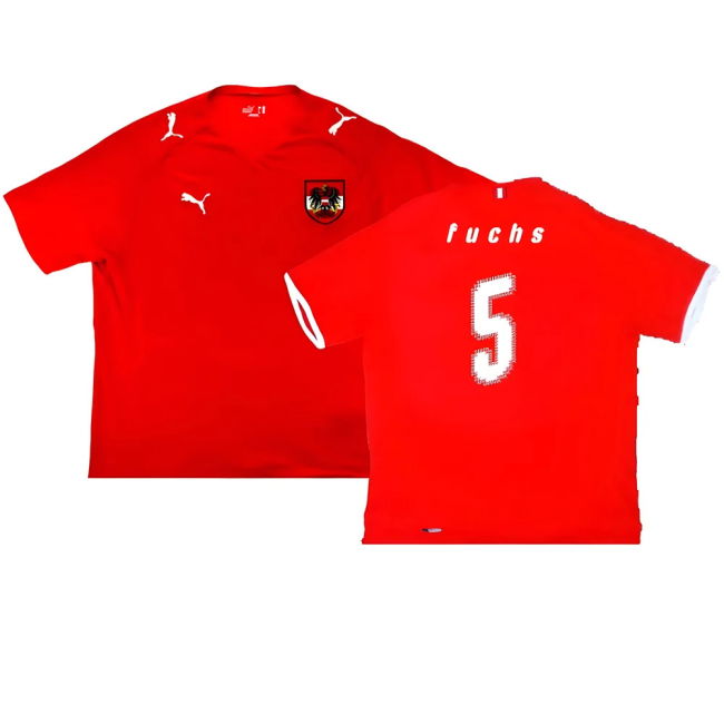 Licensed Copy Austria Home Replica Jersey for Adults (Fuchs 5)