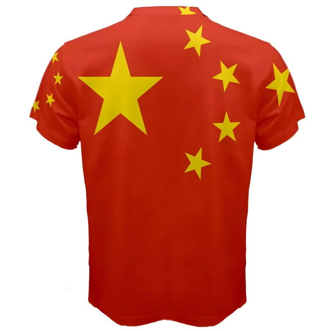 Match-Ready Performance-Driven China Chinese Flag Sublimated Sports
