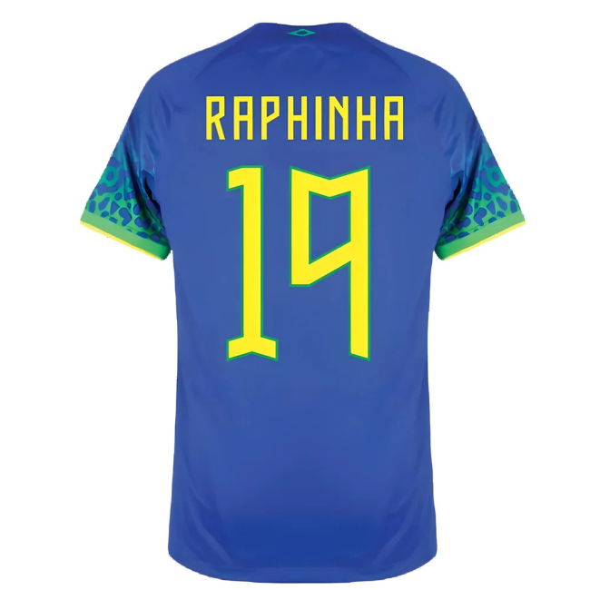 Player 2022-2023 Brazil Away Shirt (Raphinha 19) Match Premium