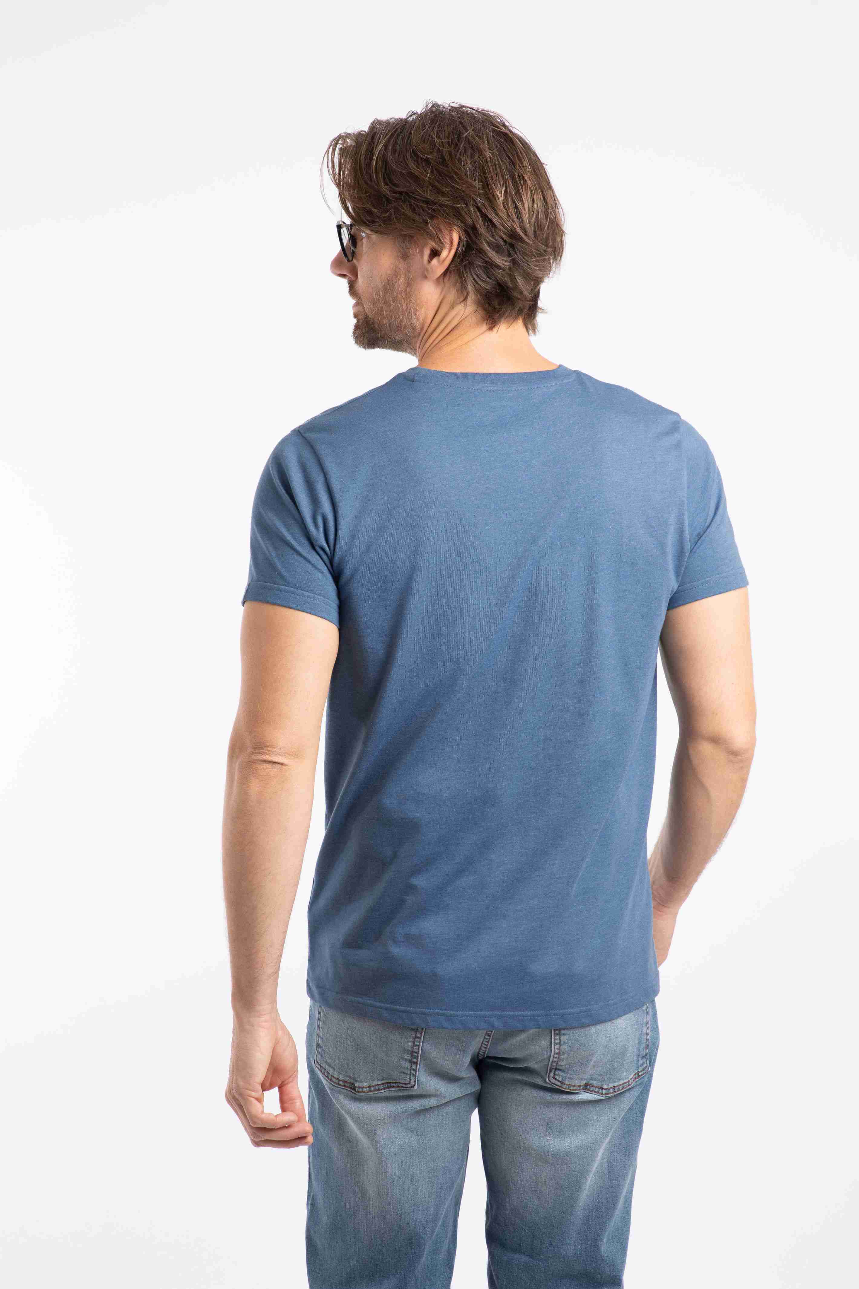 Hooked Branded T-Shirt Mid Blue